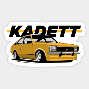 Opel Kadett C Yellow Sticker